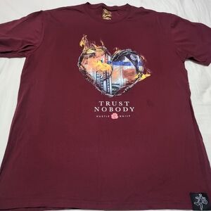 Burgundy Graphic Tee